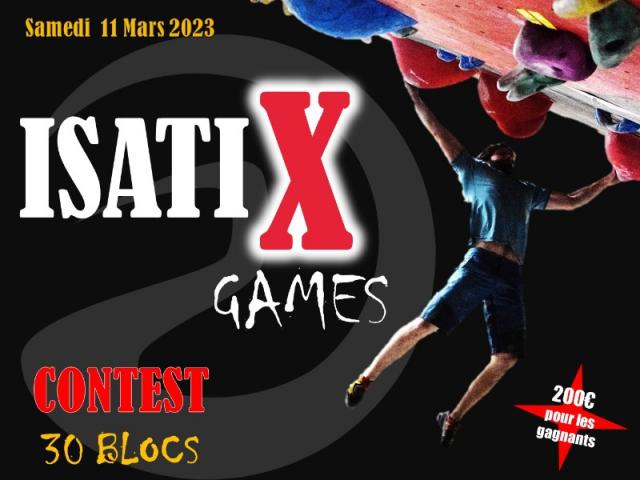INSCRIPTION ISATIX GAMES - Compétition d'Escalade - 11 mars 2023